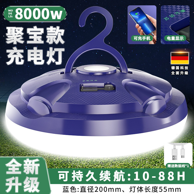 露营灯超长续航户外应急夜市备用灯led充电家用停电摆地摊照明灯