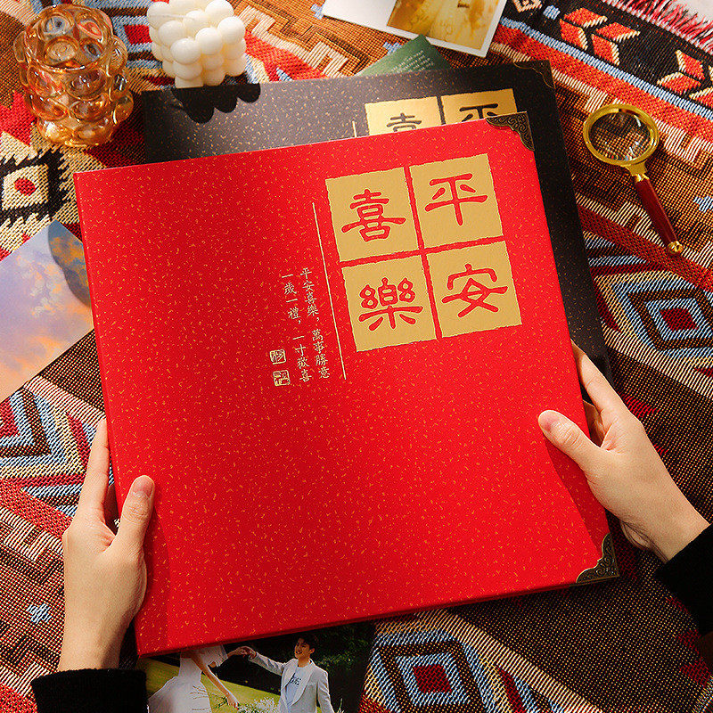 相册本自粘贴式覆膜diy大容量家庭手工纪念册宝宝成长记录册影集