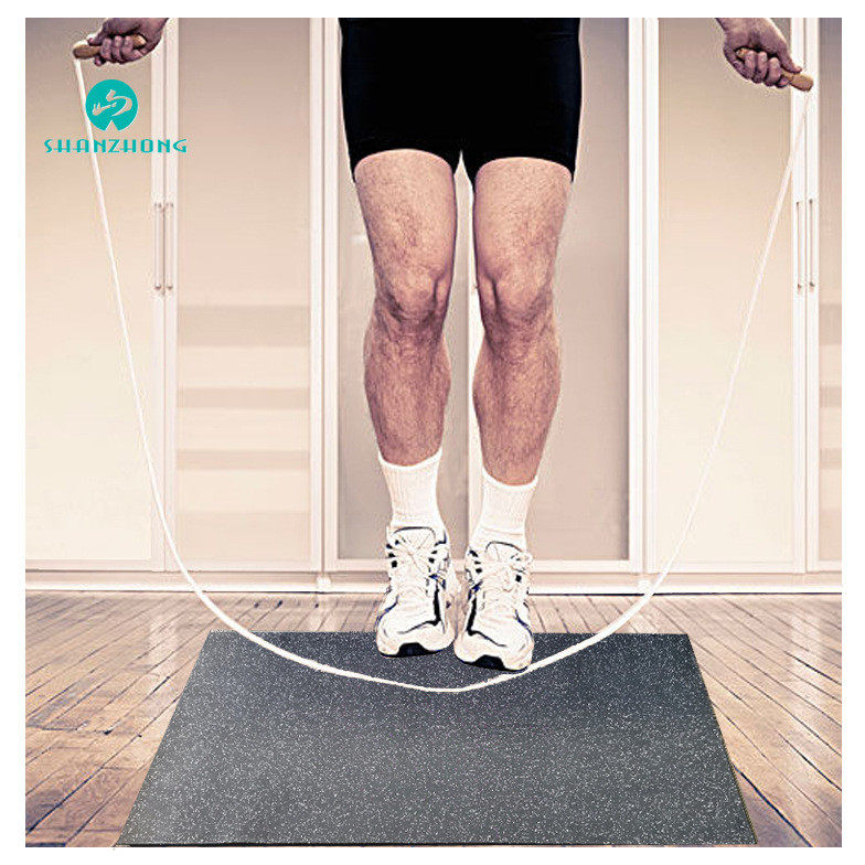 运动跳绳垫保护地板耐刮耐磨不掉渣跑步机防滑缓震隔音橡胶健身垫