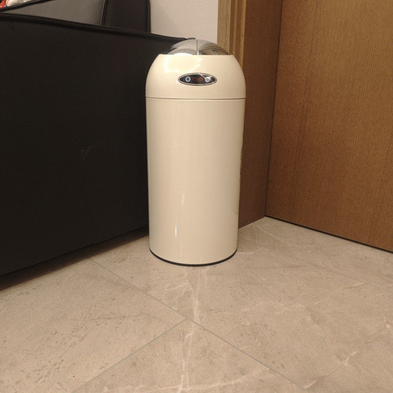 网红高档感应式垃圾桶现代厨房有盖客厅轻奢垃圾桶卧室卫生间家用