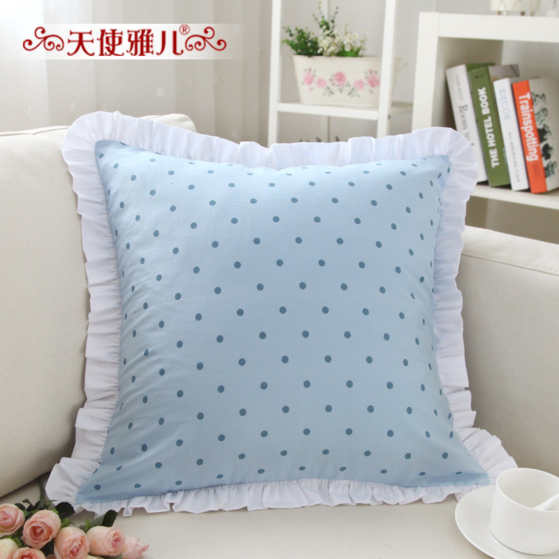 棉斜纹韩式田园碎花花边抱枕靠垫靠枕套办公室芯可订美式其他新品
