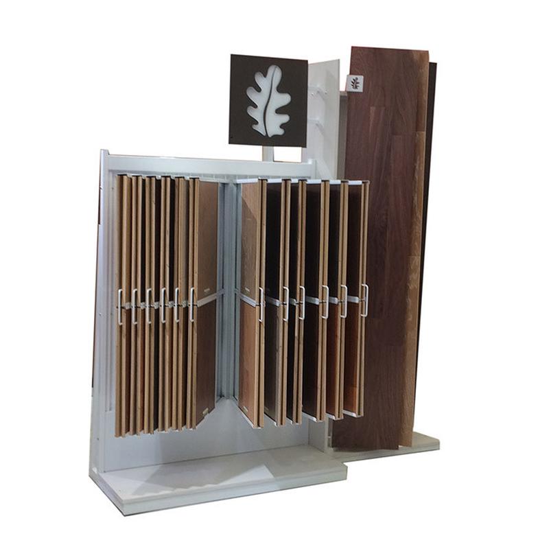 定制木地板展架木地板落地定制厂家架木地板翻页架
