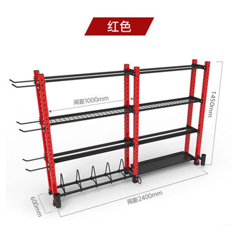 健身房置物架瑜伽馆具运动小器械收纳架子私教小工哑铃储物架
