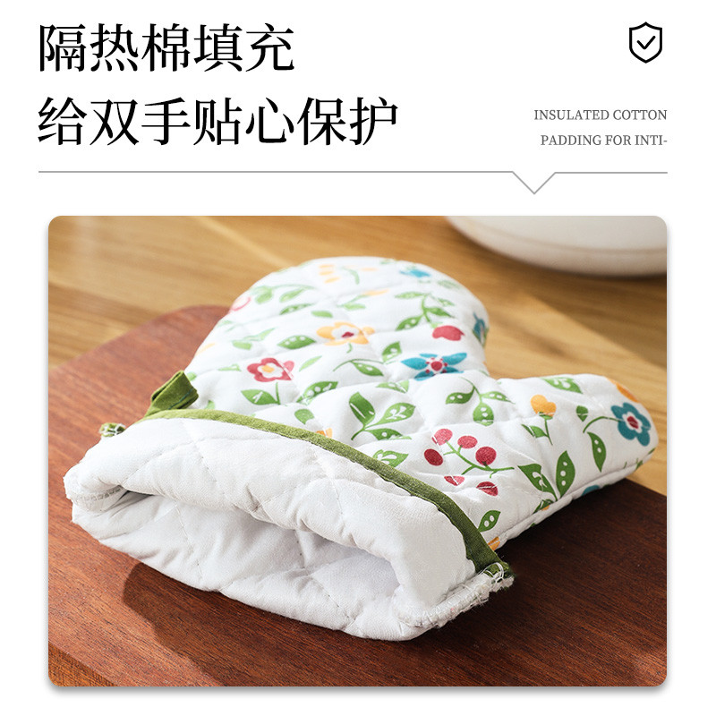 热销RI0T烤箱手套防烫加厚耐高温隔热家用厨房微波炉烘焙用硅胶