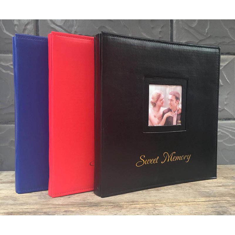 厂家直销18寸pu皮面相册粘贴式覆膜定做纪念册影楼高档影集可家庭