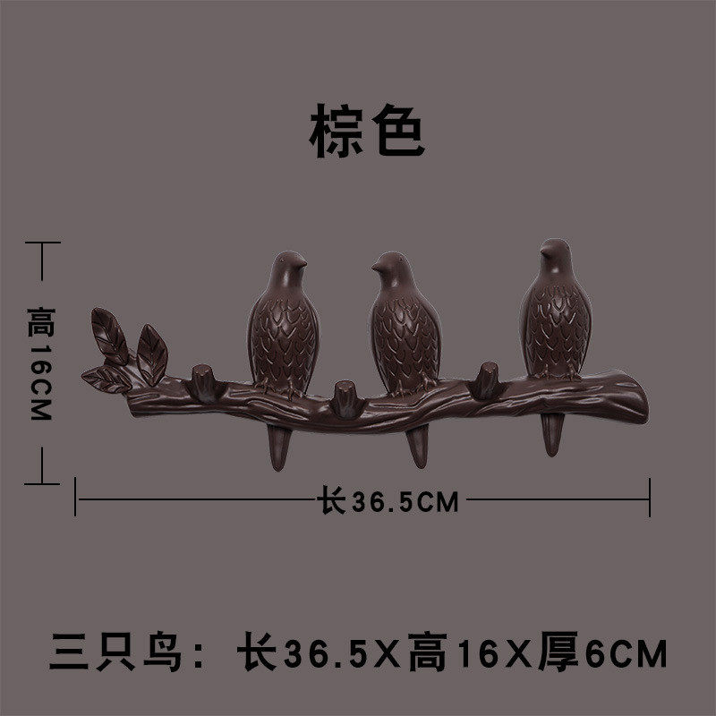免打孔墙壁门后小鸟挂钩挂衣架衣钩门上无痕创意室内挂衣服衣帽钩