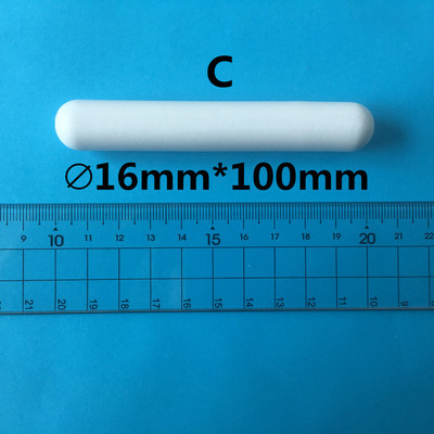 c16*100高温四氟磁力转子c100圆柱形磁子c型溶剂磁力搅拌子