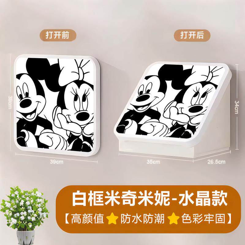 qt浴室壁画收纳箱洗澡防水置物架折叠挂画墙盒柜子卫生间放衣服神