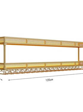 壁挂酒架置物架红酒柜展示架背景挂墙客厅装饰酒杯架倒挂高脚杯架