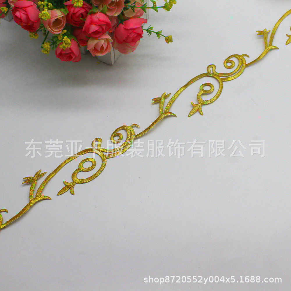 少数民族服装服饰补丁布贴花diy材料刺绣花贴花长条贴花熨烫
