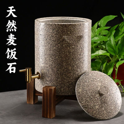 麦饭石饮水机过滤净化茶道储水罐水缸天然石非紫砂缸净化水石头桶