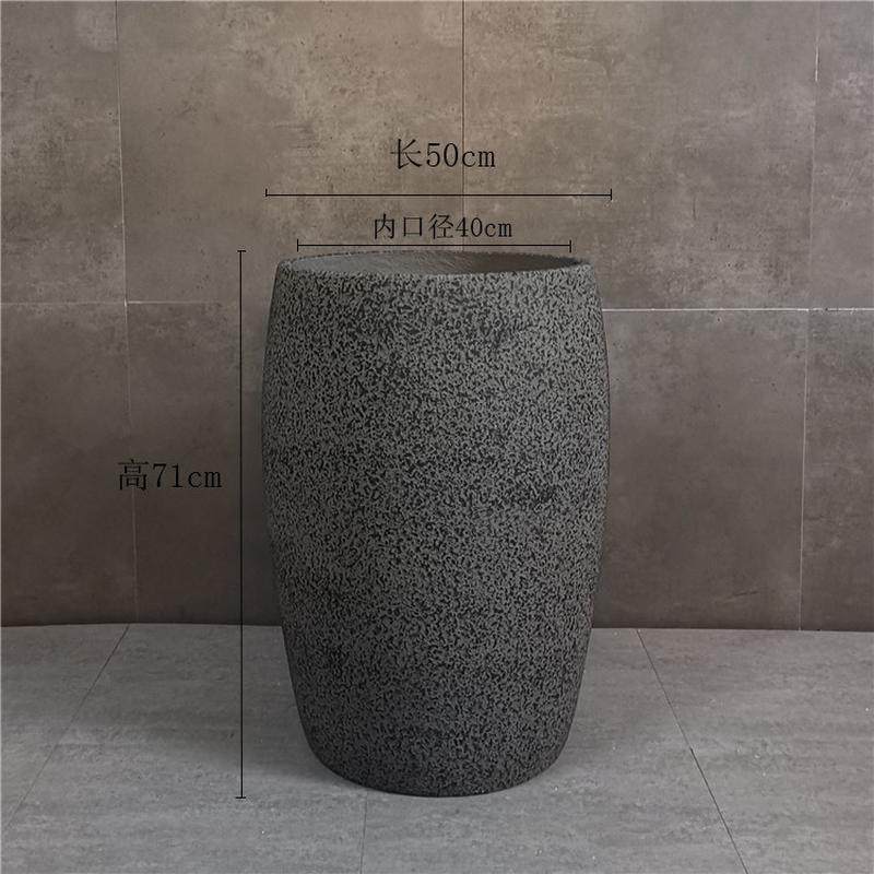 室内灰石漆水泥花盆北欧户外花园庭院绿化工程软装创意绿植摆设