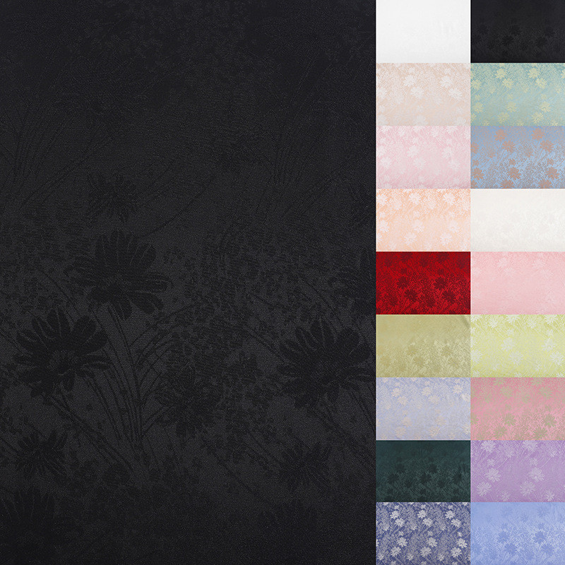 人棉暗纹昙花提花面料好垂感夏季复古人丝人棉提花布料大量现货