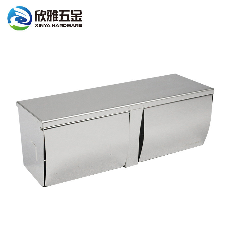 带碟双卷纸架不锈钢卫生间厕所手纸盒卷纸架纸盒厕放卫生纸置物架