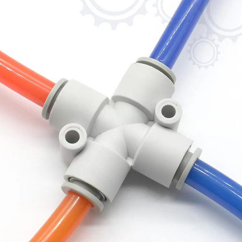热销kq2tw快插气管快速接头四通接头气动6mm软管快插8mm十字kq2ty