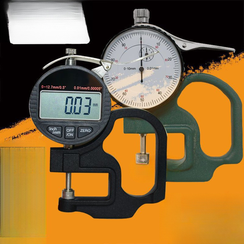 【山测】电子数显测厚规厚度百分表千分表测厚仪计纸张薄膜皮革