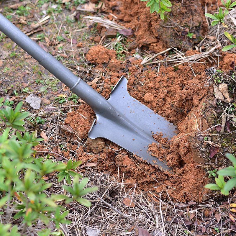 户外锰钢挖树铲起苗器铲子挖土工具挖沟挖坑神器农用铁锹全钢铁铲