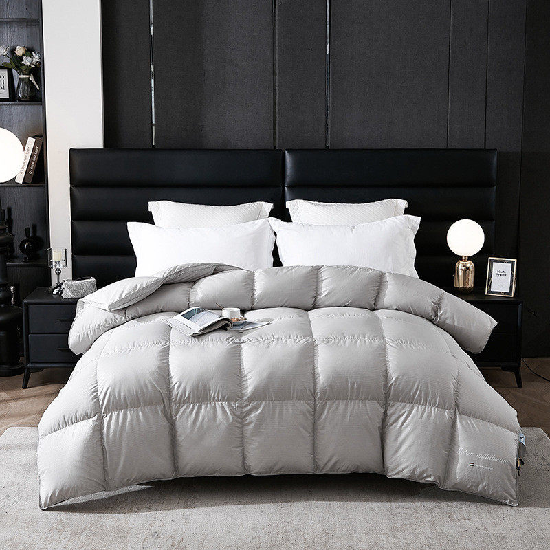 180霸王精梳棉支金银丝羽绒被壳静音自充绒半成品自充绒羽绒被套