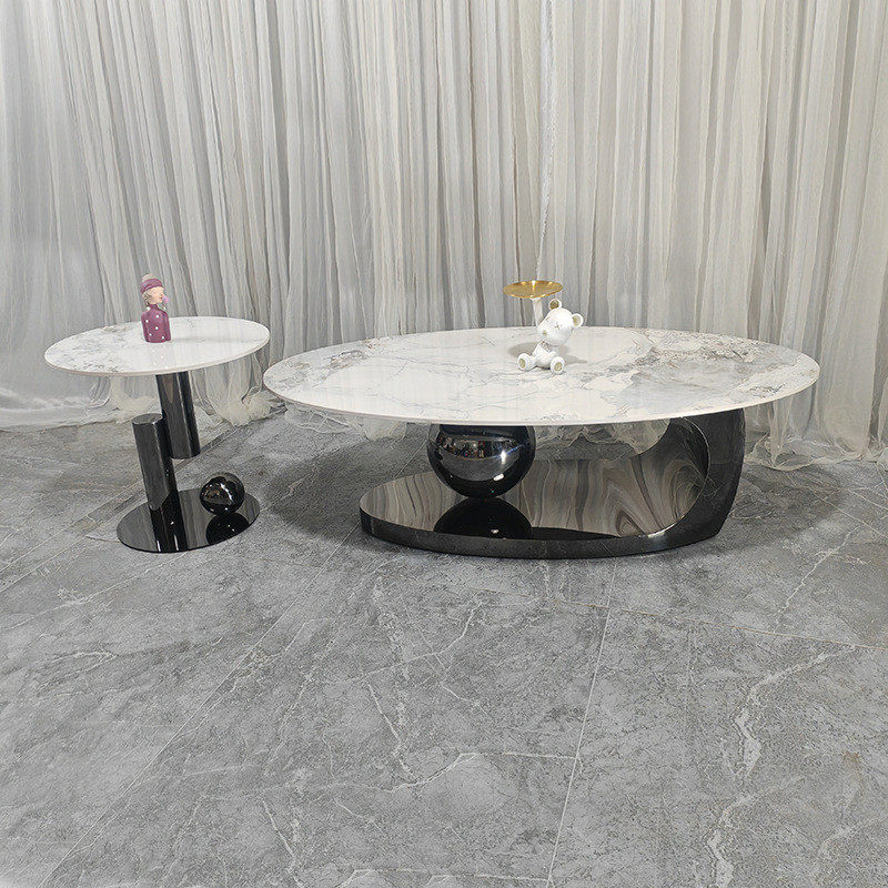 茶几家用现代简约大理石纹客厅小户型小茶桌厂家供应圆形茶几组合,住宅家具,茶几,淘宝优惠券,粉丝福利购,淘宝优惠卷