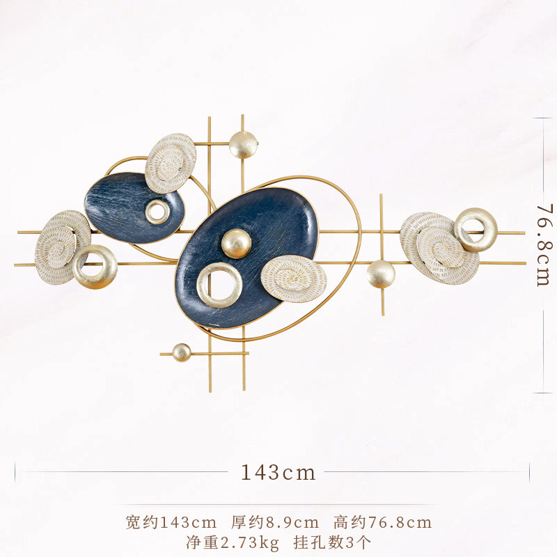 简约现代立体金属铁艺壁饰客厅装饰挂件轻奢饰品墙面软装创意家居