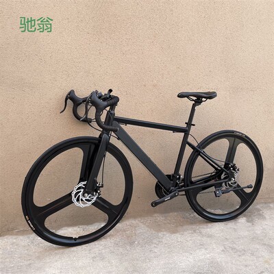 H8c破风公路自行车700C铝合金30速碟刹公路车跑车赛车通勤代步自