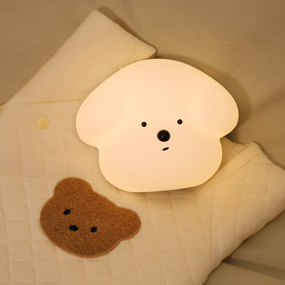 旺旺感应夜灯卧室起夜免布线自动人体夜灯磁吸摆件小狗感应小夜灯