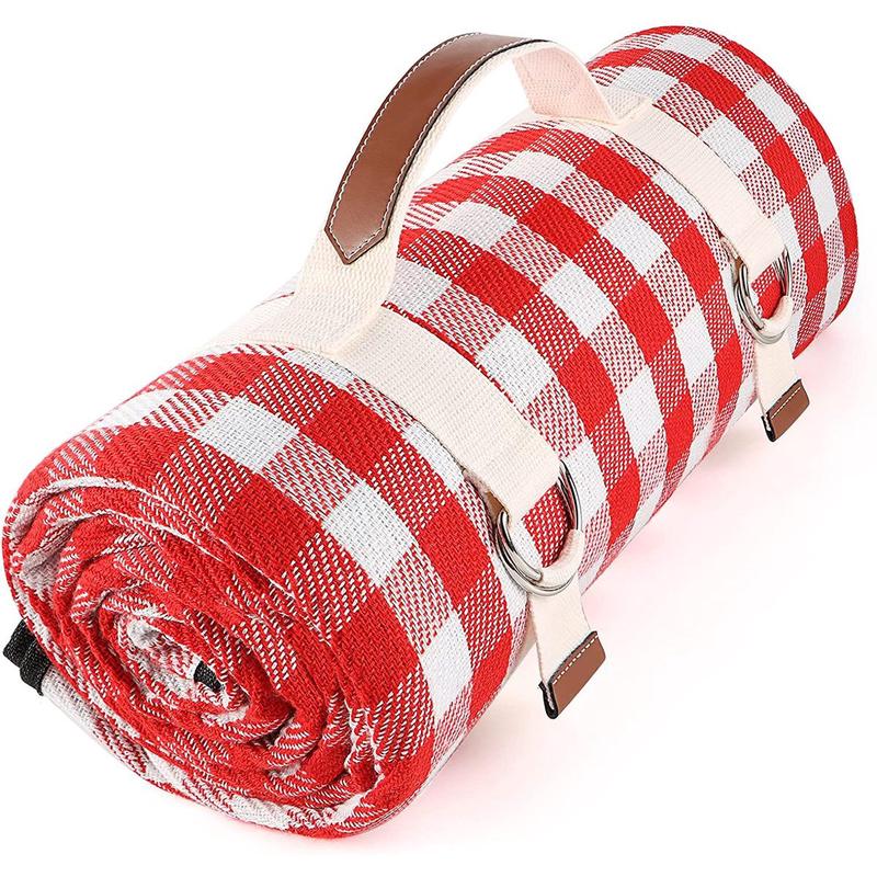 批发户外折叠帆布ins风手野餐垫户外拎防潮野炊沙滩野营垫