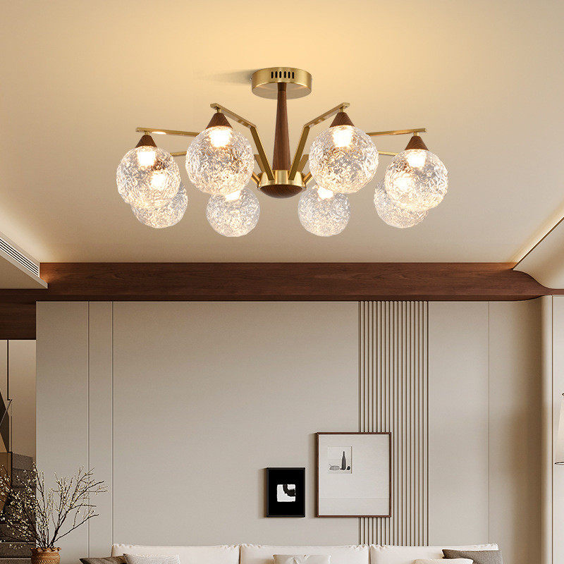 热销客厅灯罩法式轻奢高级感木纹个性创意玻璃现代简约中古风护眼,家装灯饰光源,餐厅吊灯,淘宝优惠券,粉丝福利购,淘宝优惠卷