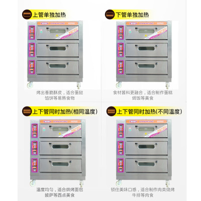 热销新南方不锈钢yxd60c三层六盘商用全自动大容量披萨烘焙电烤箱