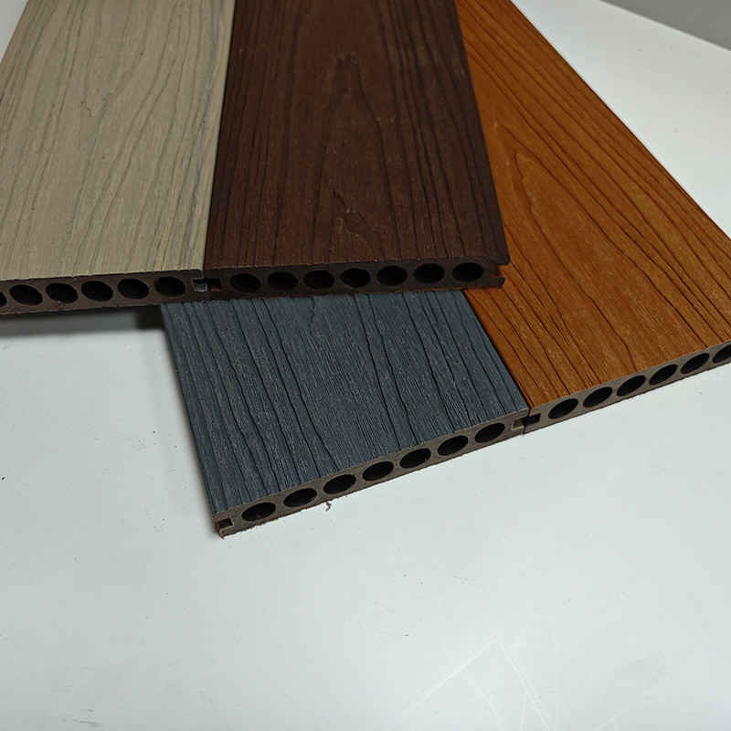 户外工厂木塑室外地板露台庭院花园地板防晒防滑wpc共挤塑木地板