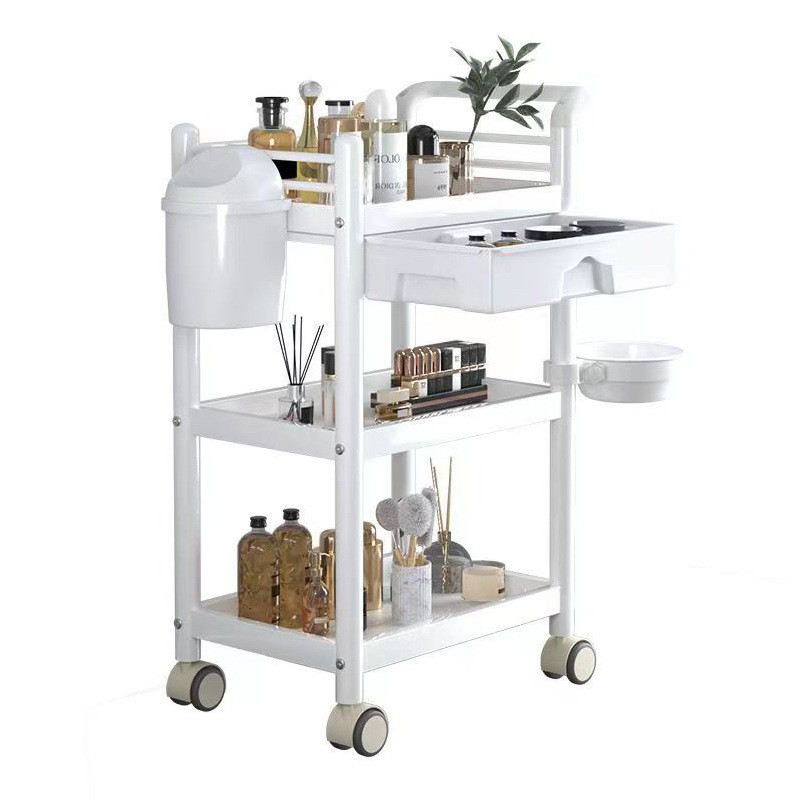 轻奢美容院置物架小推车零食卫生间收纳架家用储物多层收纳置物架