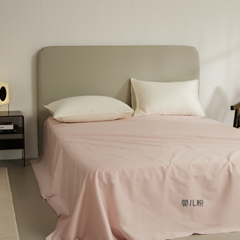 加厚绒布床单仿100支长绒棉简约全棉磨毛床单保暖纯色贡缎双人床