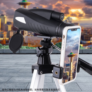 热销新款单筒望远镜户外观景高清12x5516.5棱镜大高倍目镜物镜演