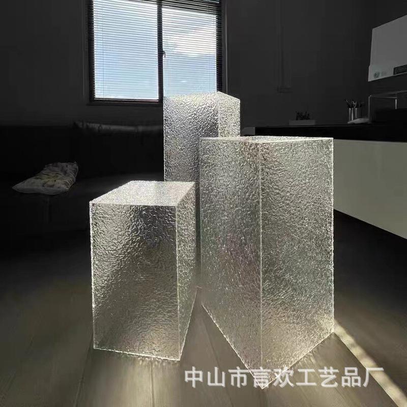 婚庆道具水晶橱窗装饰婚礼透明亚克力方柱路引婚礼亚克力摆件路引