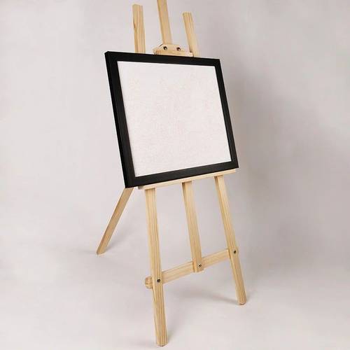 diy数字油画 户外写生黑色画架 实木铝合金三角架 可伸缩折叠画架