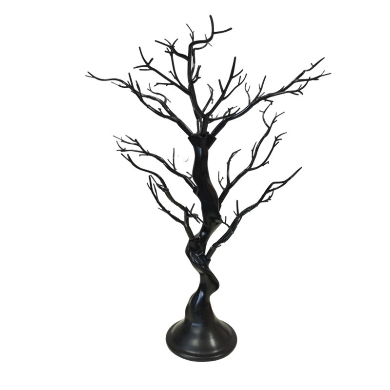 60cm注塑PE圣诞树婚庆餐桌装饰婚礼摆件假树枝仿真树婚礼喜庆装饰