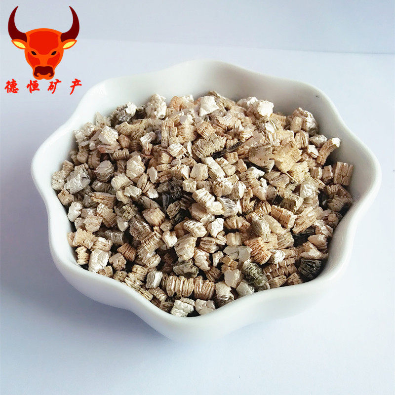 金黄色隧道涂料用蛭石销售/白色膨胀蛭石各种规格目数图片