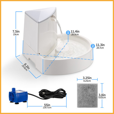 热销宠物饮水机自动猫咪小狗自动循环喂水器喷泉petsafe动物喝水