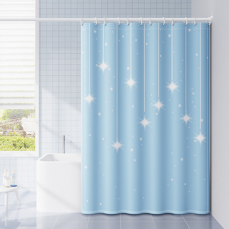 浴室浴帘隔断帘卫生间加厚防霉套装免打孔门帘窗帘防水布洗澡塘祥,家庭/个人清洁工具,浴帘,淘宝优惠券,粉丝福利购,淘宝优惠卷