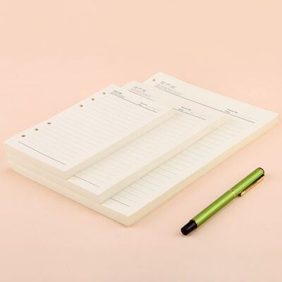 活页本替芯a5网格6孔活页纸9孔b5空白a6手账活页笔记本子六孔内云