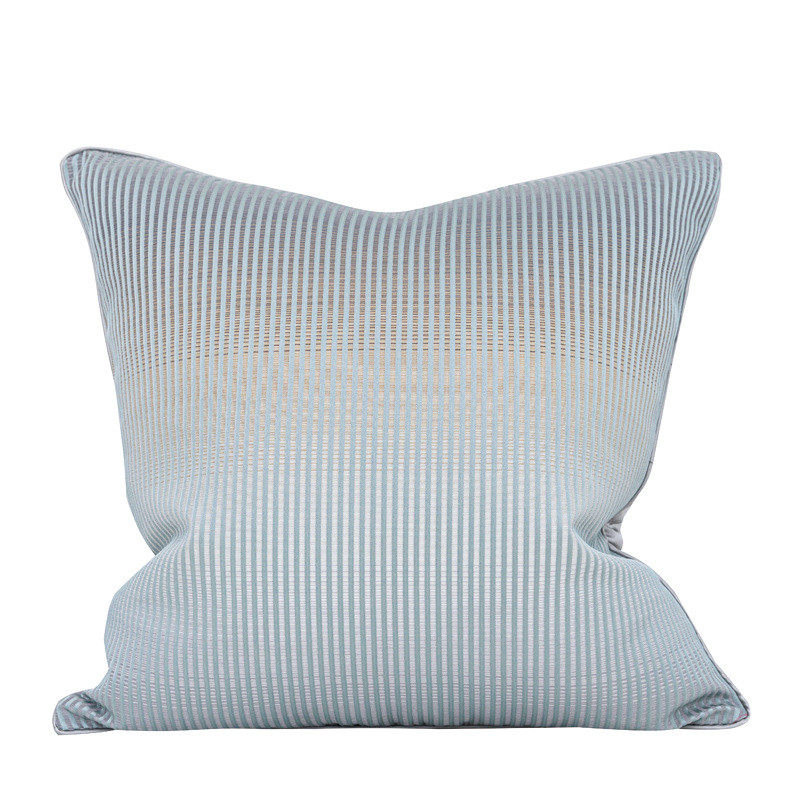 现代简约蓝家用渐变条纹抱枕方枕腰枕轻奢色系样板间软装靠包靠垫,居家布艺,靠垫/抱枕,淘宝优惠券,粉丝福利购,淘宝优惠卷