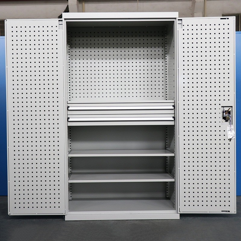 厂家供应重型工具柜车间五金零件存储收纳柜双开门重型工具柜