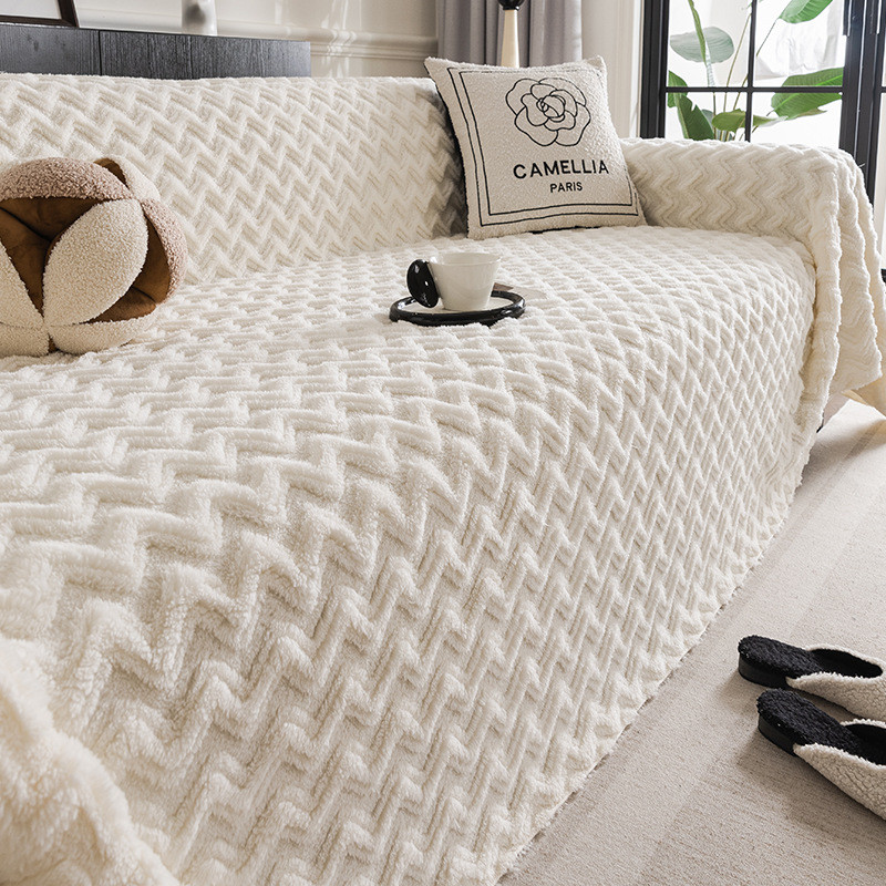 舒棉绒毯沙发巾一整张全包万能坐垫套罩2024新款沙发盖布冬季