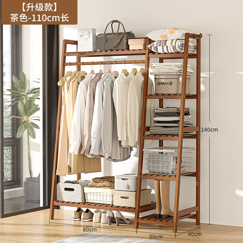 挂衣架落地新款衣服置物架子衣帽间组装小型开放式衣柜2024年卧室