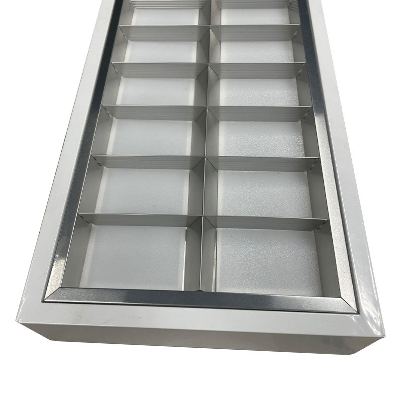 厂家批发120*30cm办公室led灯盘铝合金明装格栅教室照明格栅灯盘