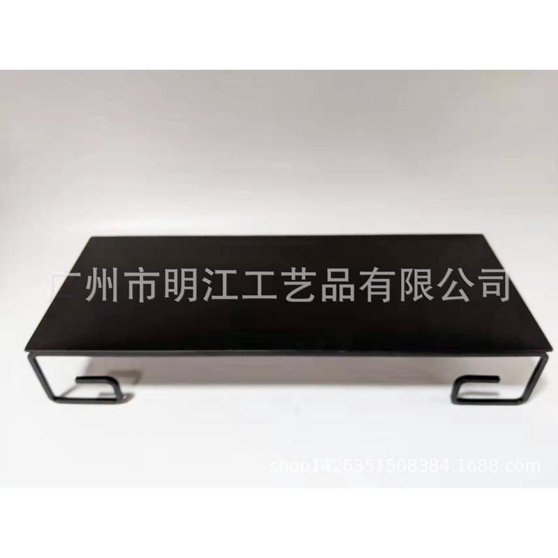 新中式沙盘造景假山展馆长方形铁艺托盘样板间桌面摆件