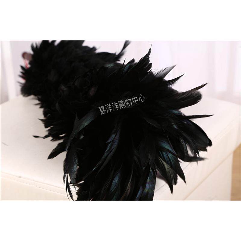 m3no批发鸡毛扫黑鸡毛掸子家用除尘掸子羽毛刷子鸡毛配穿线木