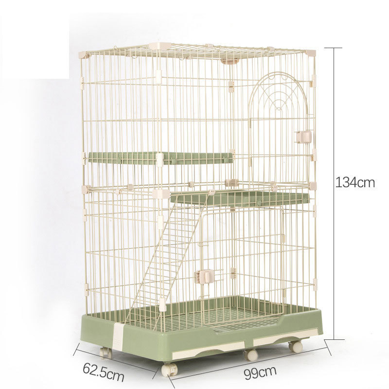 风宠居家dbs系列宠物猫笼猫别墅双层三层猫笼子寵物猫狗宠物用品