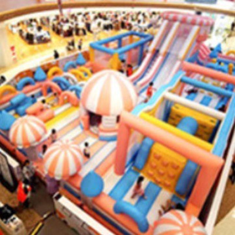 充气大型攀岩充气娱乐城蹦床滑梯迷宫充气城堡充气跳跳床定制