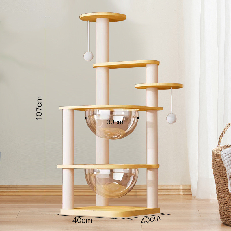 猫爬架猫窝猫树一体立式猫架子太空舱多功能多层猫爪柱耐磨不掉屑